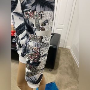 New! Unworn! Victorias Secret Pink Sequin Zip Up Hoodie, Size Large